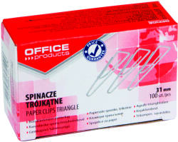 Office Products Кламери Office Products, триъгълни, 31mm, опаковка 100 (28176-А)