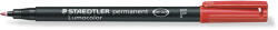 STAEDTLER Маркер Staedtler Lumocolor 318 OHP F, червен (21108-А-ЧЕРВЕН)