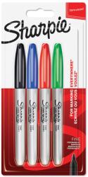 Sharpie Комплект перманентни маркери Sharpie, F, 4 цвята, блистер (27667-А)