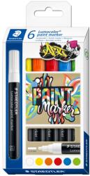 STAEDTLER Комплект маркери Staedtler Lumocolor Paint 349, акрилни, 6 цвята (31096-А)