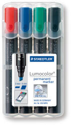 STAEDTLER Комплект Маркери Staedtler Lumocolor 350, перм, скосен в 4цв (21122-А)