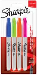 Sharpie Комплект перманентни маркери Sharpie, F, 4 забавни цвята, блистер (27669-А)