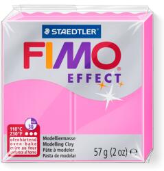 FIMO Пололимерна глина Staedtler Fimo Effect, 57g, неон розов 201 (21896-А-НЕОН РОЗОВ)