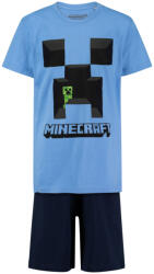 Minecraft Пижама Minecraft Creeper Blue с къс ръкав и панталон, размер 140 (MNCT-3-846_140)