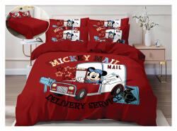 Sonia Home Lenjerie de pat Disney, bumbac finet, 6 piese, rosie, Mickey Mouse Mail-A690 (A690)