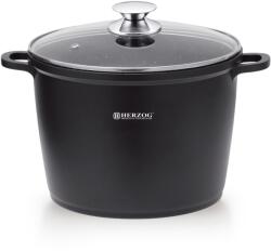 HERZOG Oala cu capac HR-SP24M, acoperire din marmura, 24cm 6L (HR-SP24M)