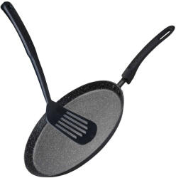 Green Point Tigaie clatite cu spatula GP-35028, acoperire din marmura, 28cm (GP-35028)