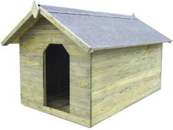 vidaXL Cușcă câine de grădină, acoperiș detașabil, lemn pin tratat (45152) - comfy