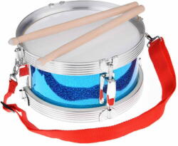  RAMIZ Műanyag dob fém peremmel, dobverőkkel, állítható pánttal kék színben