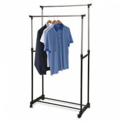 Storage solutions kerekes ruhaállvány akasztóval 80x42x(90-160) cm (442516)