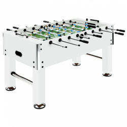 vidaXL fehér acél csocsóasztal 60 kg 140 x 74, 5 x 87, 5 cm (92501)