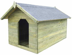vidaXL impregnált fenyőfa kerti kutyaház felnyitható tetővel 45152