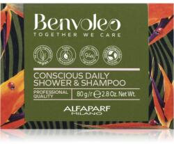 ALFAPARF Milano Benvoleo Daily șampon organic solid 3 in 1 80 g