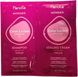 Fanola WONDER Color Locker Extra Care Shampoo 15 ml + Sealing Cream 15 ml