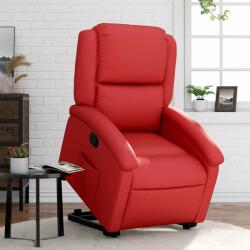 vidaXL piros műbőr felállást segítő dönthető fotel (3204231) - pepita