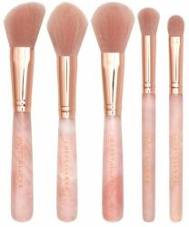 Crystallove Accesorii Rose Quartz Makeup Brushes Set Pensule ă