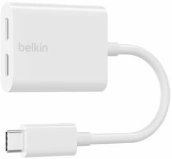 Belkin RockStar USB-C Audio + Charge Adapter White F7U081btWH (F7U081btWH)