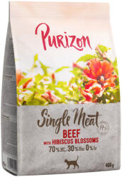 Purizon Purizon Single Meat Vită cu flori de hibiscus - 400 g