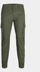 JACK & JONES Pantaloni din material Paul 12151639 Verde Slim Fit