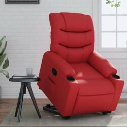 vidaXL piros műbőr felállást segítő dönthető fotel (3206604) - pepita