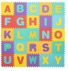 SPRINGOS gyerek habszőnyeg, EVA, ábécé mintás, 172x172x1cm, többszínű (ART-FM0018)