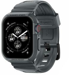 Spigen ACS07387 Spigen Rugged Armor Apple Watch 4 / 5 / 6 / 7 / 8 / 9 / SE (44 / 45 MM) ütésálló tok, sötét szürke (ACS07387)