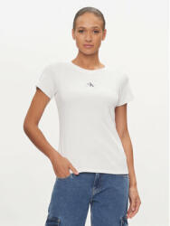 Calvin Klein Jeans Tricou J20J223358 Alb Slim Fit