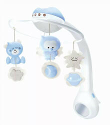 Infantino 3 az 1-ben projektoros zenélő forgó - kék - babyshopkaposvar