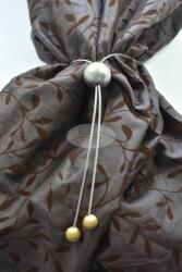  Vesta függönyelkötő matt-króm színben