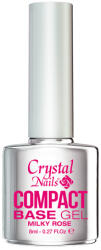 Crystal Nails - COMPACT BASE GEL MILKY ROSE - 8ML