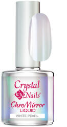 Crystal Nails - CHROMIRROR KRÓM LIQUID - WHITE PEARL - 4ML@