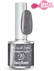 Crystal Nails - 2S - SMARTGUMMY RUBBER BASE GEL - NR53 - SHIMMER GREY - 8ML