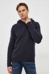 HUGO BOSS gyapjú pulóver könnyű, férfi, sötétkék - sötétkék M - answear - 70 990 Ft