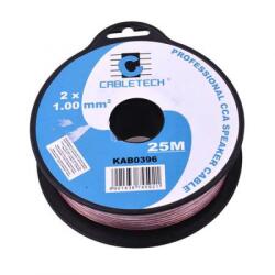 Cabletech Cablu Difuzor Cca 2x1.00mm Transparent 25m (kab0396)