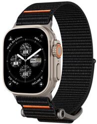 Spigen DURAPRO FLEX pótszíj (egyedi méret, textil, állítható) FEKETE/NARANCSSÁRGA Apple Watch Series 3 42mm, Watch Series 2 42mm, Watch Series 1 42mm (AMP05981)