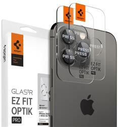 Spigen OPTIK PRO kameravédő üveg 2db (9H) FEKETE Apple iPhone 14 Pro Max, iPhone 14 Pro, iPhone 15 Pro Max (AGL05205)