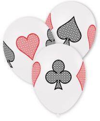 Balloons4party Set 10 baloane latex Poker 30 cm