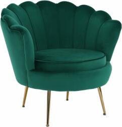 Mobikon Fotoliu catifea verde smarald crom auriu Noklin 77x76x77 cm (0000267584)