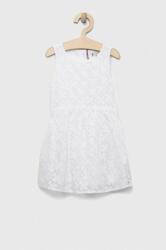 Tommy Hilfiger gyerek ruha fehér, mini, harang alakú - fehér 122 - answear - 20 990 Ft