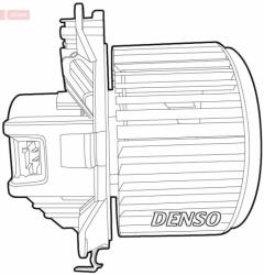 DENSO Utastér-ventilátor DENSO DEA09070
