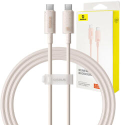 Baseus Fast Charging cable Baseus USB-C to USB-C Habitat Series 1m 100W (pink)
