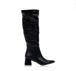Tsoukalas Cizme negre imitație de piele cu fermoar - tsoukalas-shoes - 138,83 RON