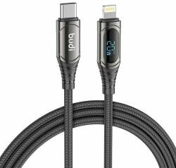 budi USB-C to Lightning LED cable Budi, 20W, 1.5m (black) (229TL) - wincity