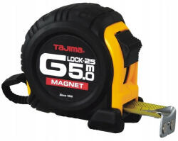 TAJIMA G-Lock Mágneses mérőszalag 5 m x 25 mm (GM550MTL215Y) - szerszamplaza