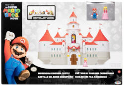 JAKKS Pacific Super Mario Movie - Set De Joaca Cu 2 Mini-figurine Mario&peach Si Castel, Regatul Ciupercilor - Jakks Pacific (417154)