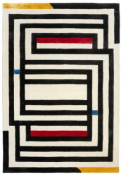 Maze , geometriai mintás, bársonyos felületű, kézi szövésű prémium szőnyeg 160x230 cm
