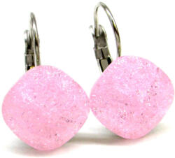 PÁRNA NAGY PÁRNA kapcsos fülbevaló - 12 mm (light rose ice) (2024012802)