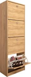Mobikon Pantofar 4 compartimente pal stejar artisan Vivat 50x28x152 cm (0000309389) Pantofar