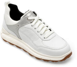 GEOX Pantofi GEOX albi, D3626D, din piele naturala 40