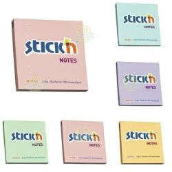 Hopax Notes adeziv 76x76 mm, 100 file, Stick'n - culori pastel (1)